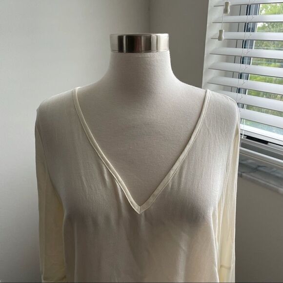 Nwt Jack BB Dakota Ivory Crepe Bell Sleeve - Picture 4 of 11